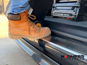 Volkswagen ID. Buzz Rear Bumper Sill Cover - Stainless Steel - Brushed Finish